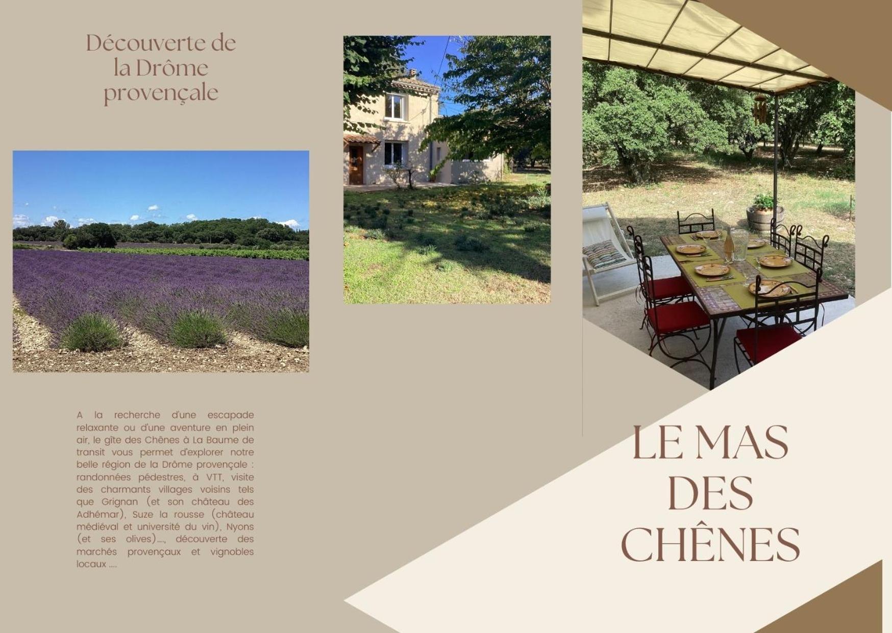Au Mas Des Chenes Villa La Baume-de-Transit Екстериор снимка